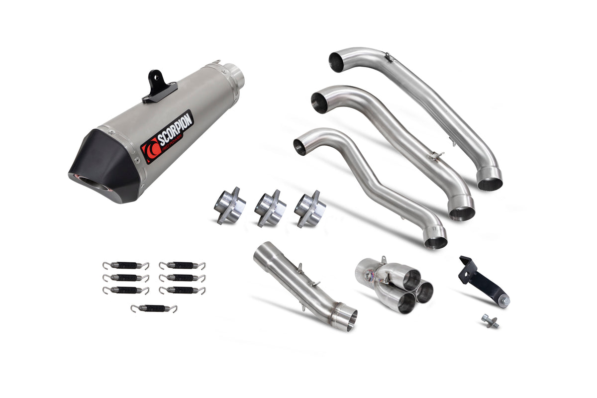 Triumph Trident 660 (2021–2024) Scorpion Exhaust Serket Taper Full System - Titanium