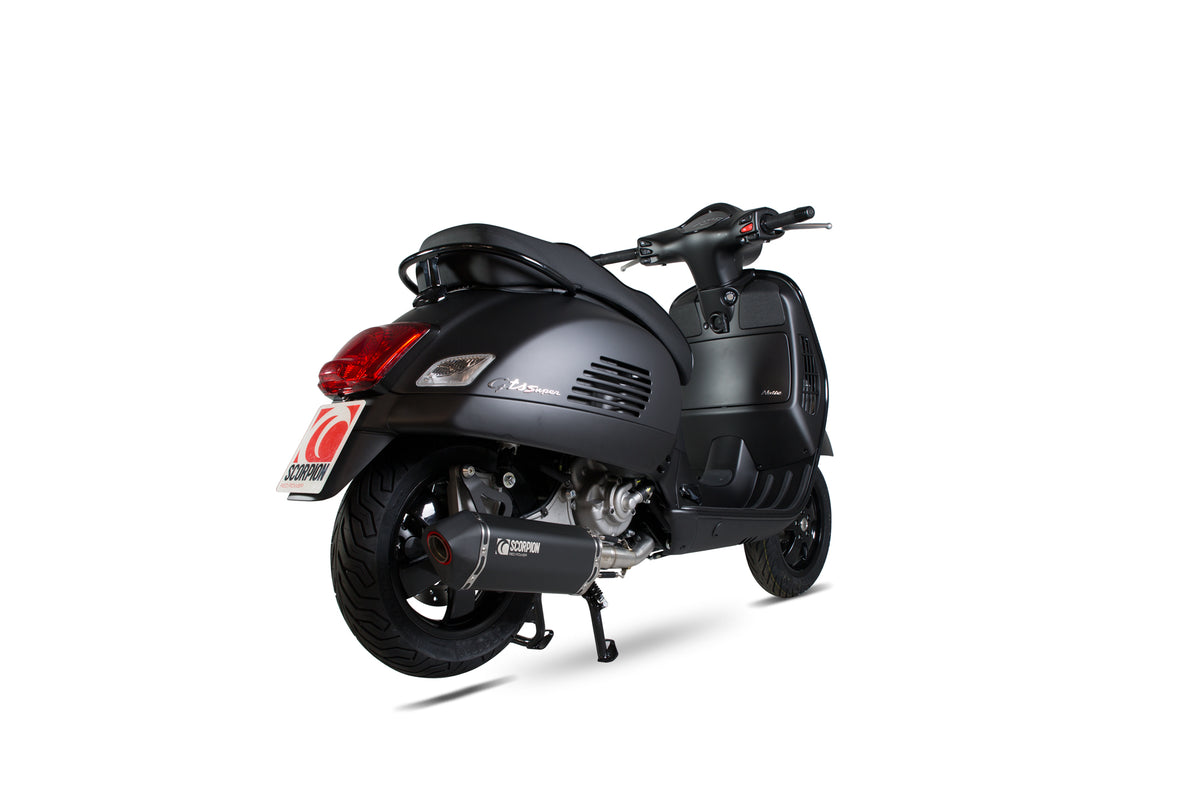 Vespa GTS 125 (2009-2017) SCORPION Exhaust Serket Full System – Black Ceramic