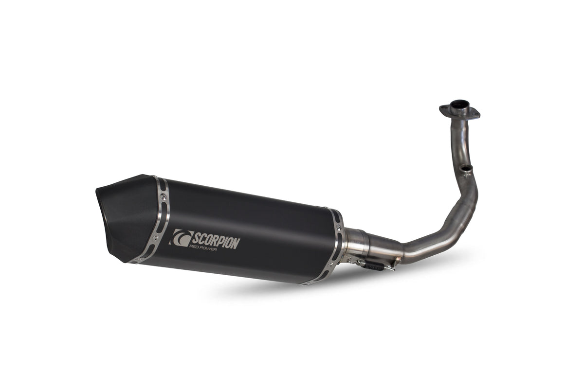 Vespa GTS 125 iGET (EURO 4) (2017–2019) SCORPION Exhaust Serket Full System – Black Ceramic