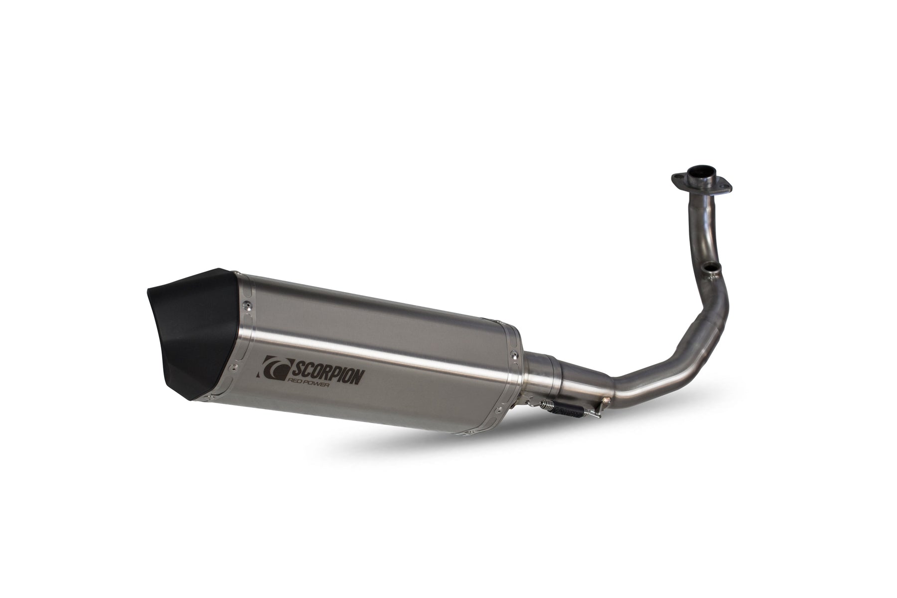 Vespa GTS 125 iGET (EURO 4) (2017–2019) SCORPION Exhaust Serket Full System – Brushed Stainless Steel