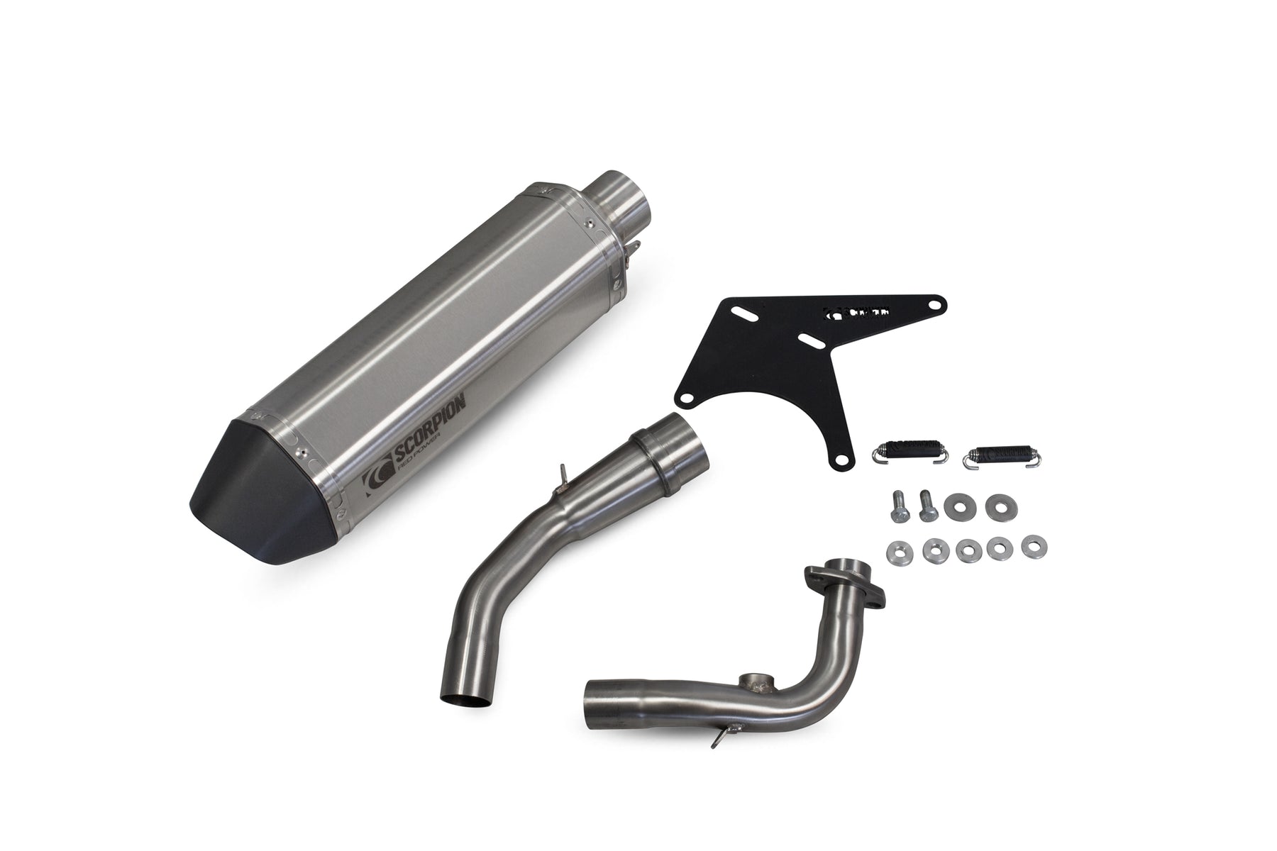 Vespa GTS 125 iGET (EURO 4) (2017–2019) SCORPION Exhaust Serket Full System – Brushed Stainless Steel
