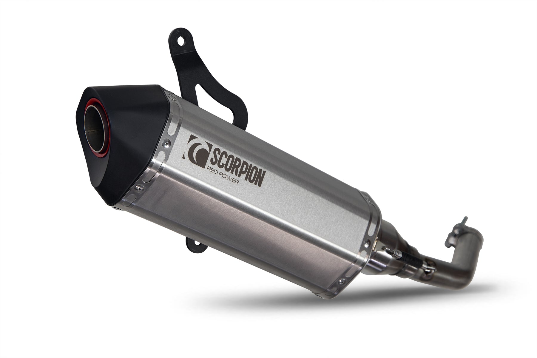 Vespa GTS 300 HPE (Euro 4) (2019-2020) SCORPION Exhaust Serket Slip On – Brushed Stainless Steel
