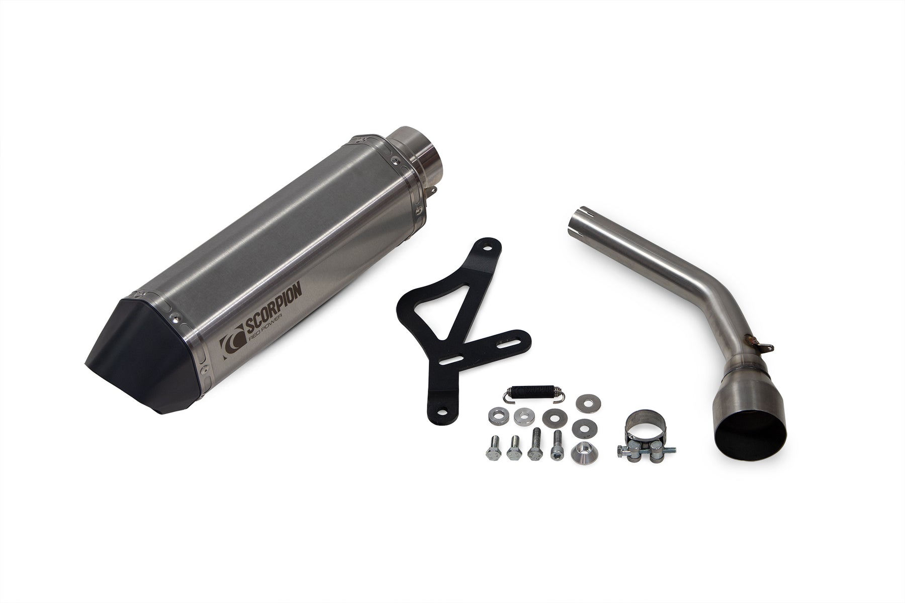 Vespa GTS 300 HPE (Euro 4) (2019-2020) SCORPION Exhaust Serket Slip On – Brushed Stainless Steel