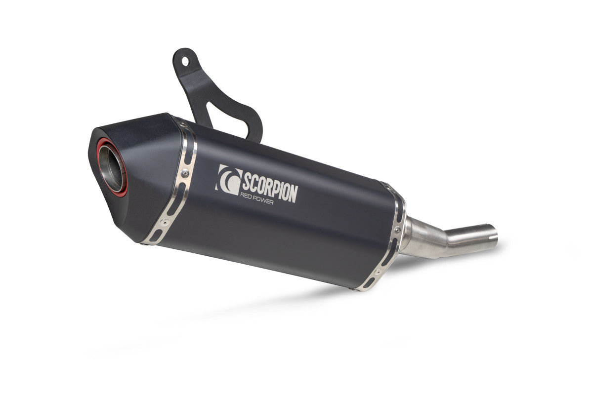 Vespa GTS 300 (Euro 5) (2020-2024) SCORPION Exhaust Serket Parallel Slip On – Black Ceramic