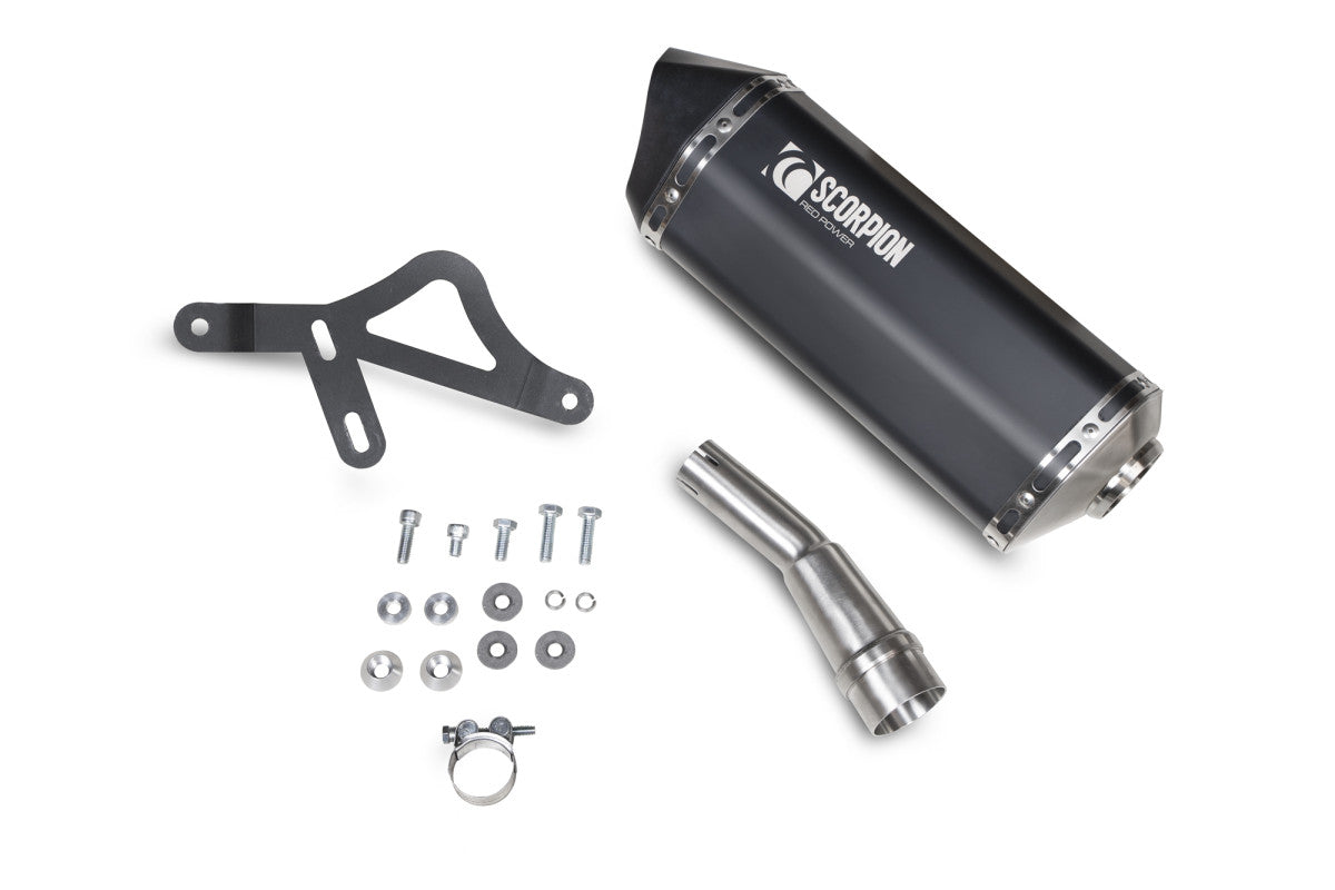 Vespa GTV 300 (Euro 5) (2020 - 2024) SCORPION Exhaust Serket Parallel Slip On – Black Ceramic