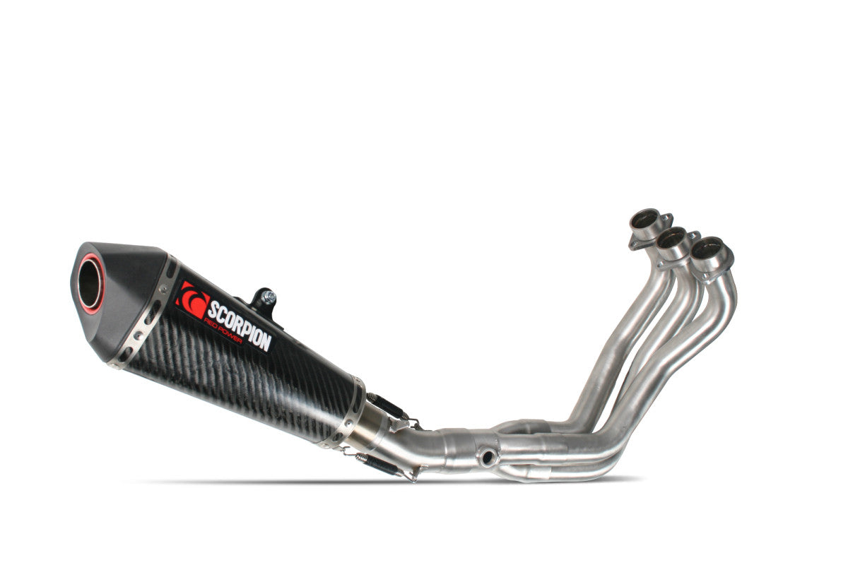 Yamaha MT-09 (2013–2020) Scorpion Exhaust Serket Taper Full System - Carbon Fibre