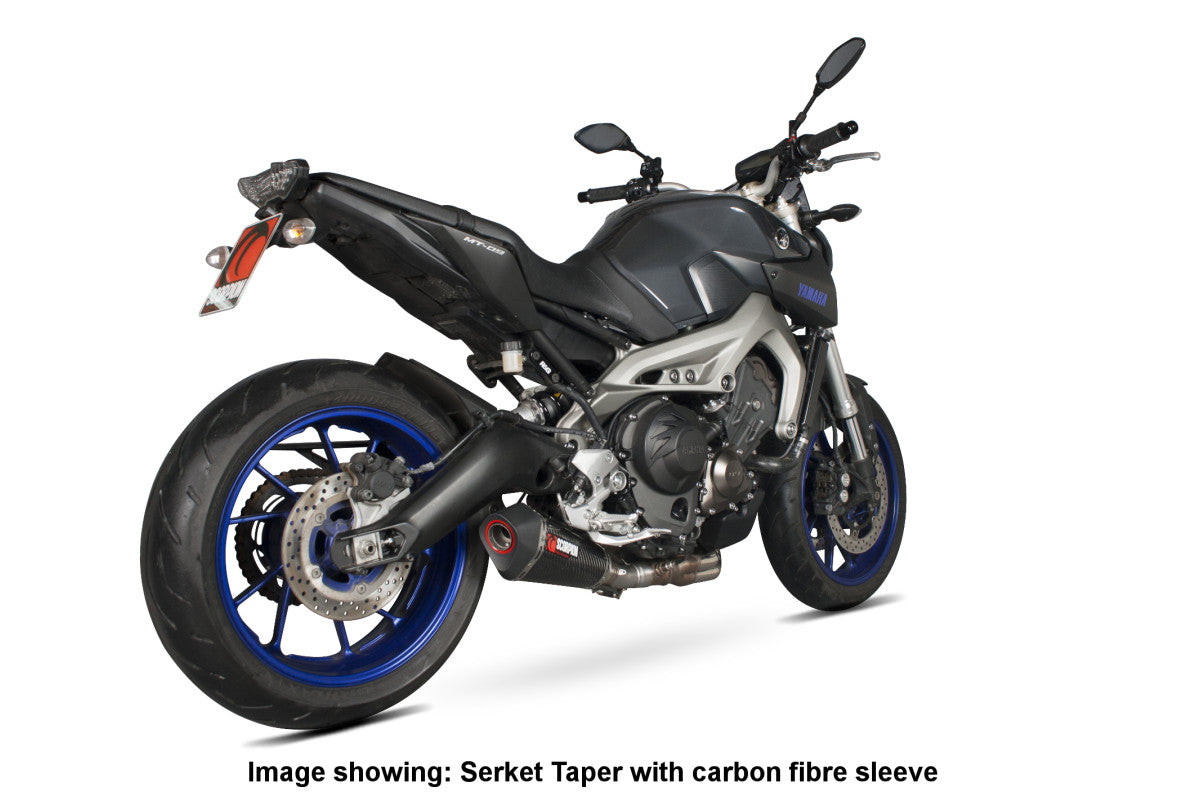 Yamaha MT-09 (2013–2020) Scorpion Exhaust Serket Taper Slip-on - Titanium