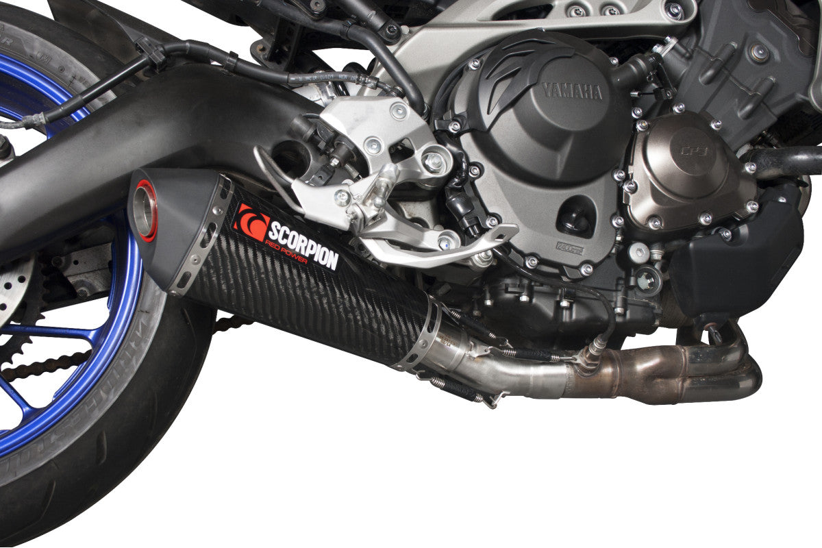 Yamaha MT-09 (2013–2020) Scorpion Exhaust Serket Taper Full System - Carbon Fibre