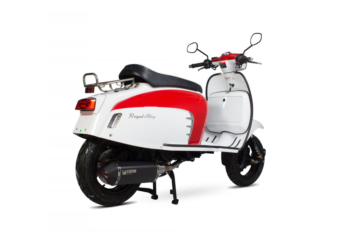 Royal Alloy GP 125 AC (2017-2021) SCORPION Performance Exhaust - Black Ceramic