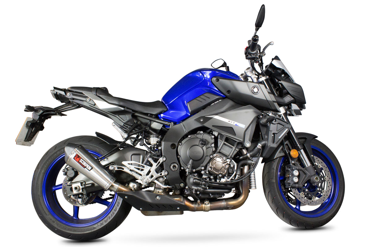 Yamaha MT-10 (2016–2021) Scorpion Exhaust Serket Taper Slip-on - Brushed Stainless