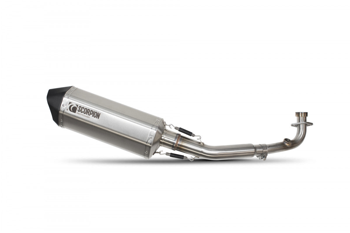 Yamaha XMAX 125 (2008 - 2016) SCORPION Performance Exhaust - Brushed Stainless