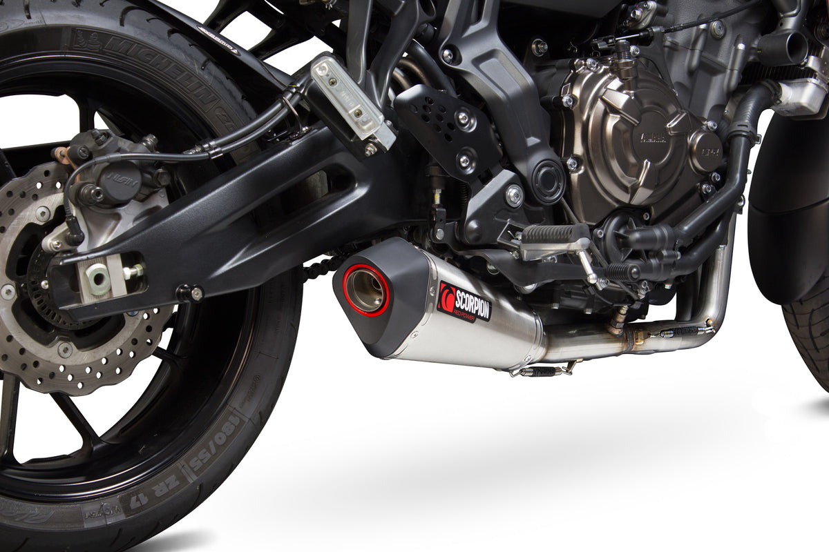 Yamaha Tracer 700 (2016–2019) Scorpion Exhaust Serket Taper Full System - Brushed Stainless