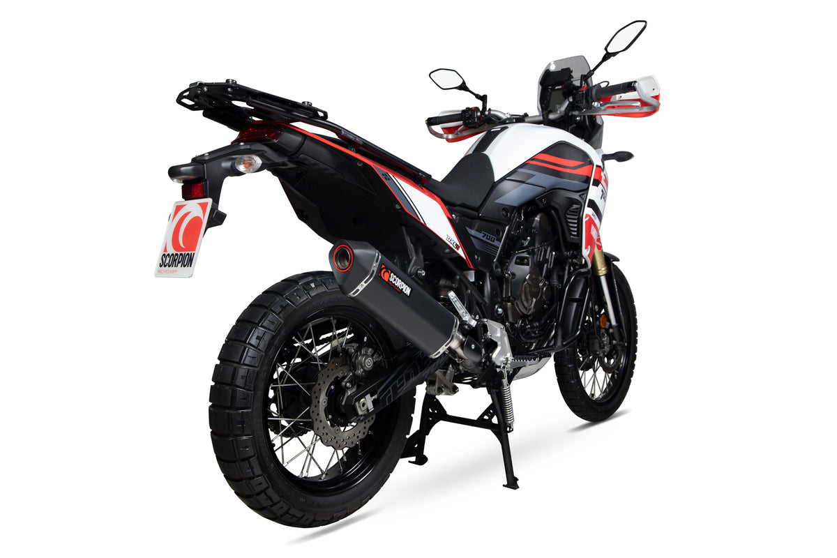 Yamaha Ténéré 700 (2019–2020) Scorpion Exhaust Serket Parallel Slip-on - Black Ceramic