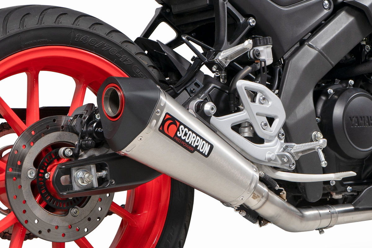 Yamaha MT-125 Euro 5 (2021–2024) Scorpion Exhaust Serket Taper Full System - Stainless Steel