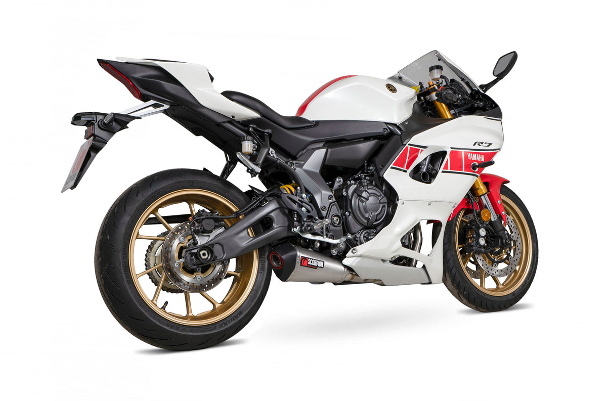 Yamaha YZF R7 (2021–2025) Scorpion Exhaust Serket Taper Full System - Brushed Stainless