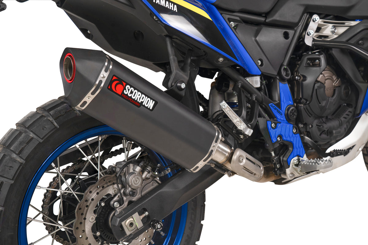 Yamaha Ténéré 700 World Raid (2022–2025) Scorpion Exhaust Serket Parallel Slip-on - Black Ceramic