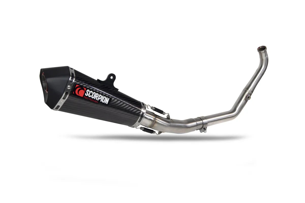 Yamaha MT-125 Euro 5+ (2024-2026) SCORPION Exhaust Serket Taper Full System – Carbon Fibre