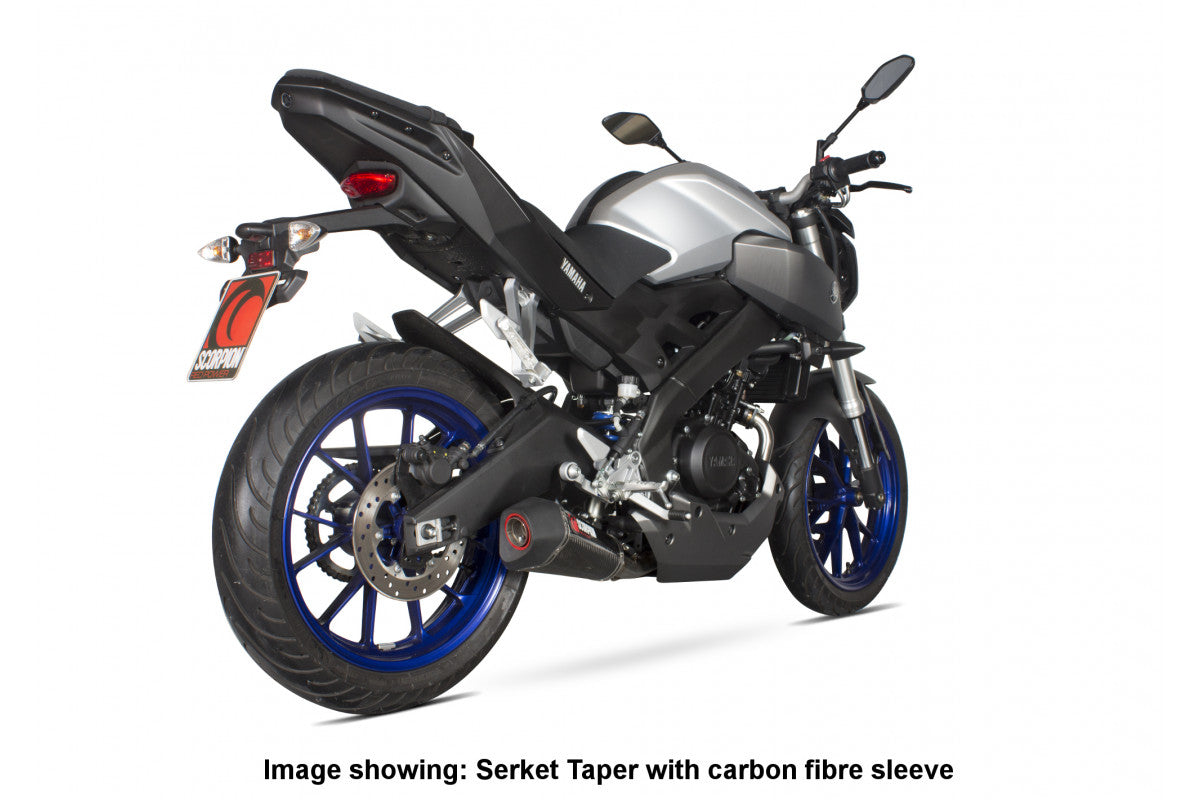 Yamaha MT-125 (2014–2019) Scorpion Exhaust Serket Taper Full System - Titanium