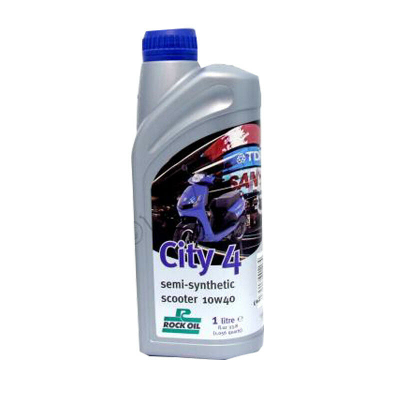 Rock Oil City 4 Semi Synthetic 10W40 4 Stroke 4T Performance Scooter Oil 1 Litre