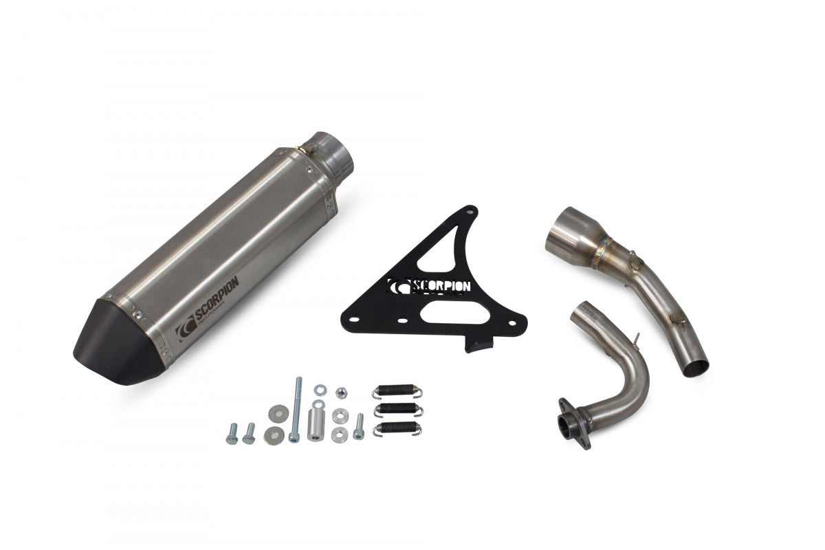 Royal Alloy GP 125 AC (2017-2021) SCORPION Performance Exhaust - Brushed Stainless