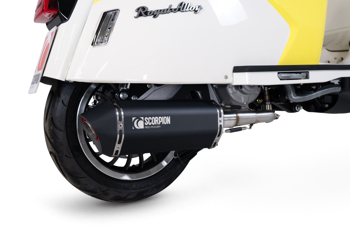Royal Alloy GP 125 LC (2022-2024) SCORPION Performance Exhaust - Black Ceramic