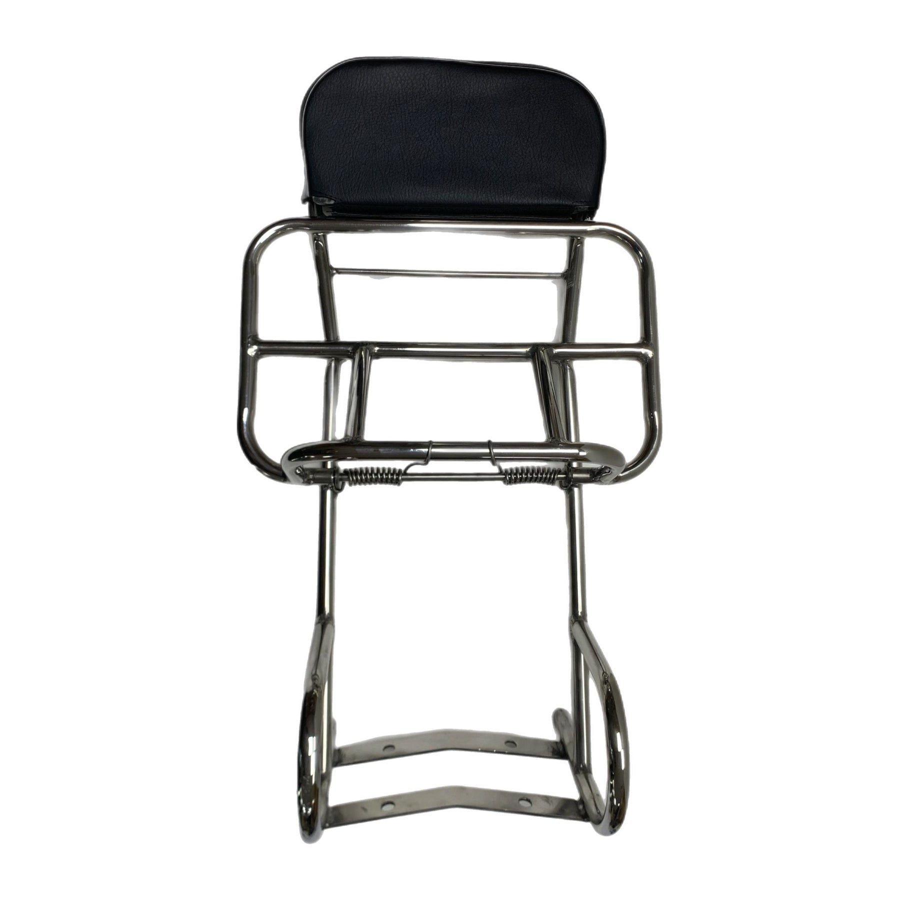 Royal Alloy GP 2 in 1 Backrest & Fold Down Carrier - Polished Stainless Steel