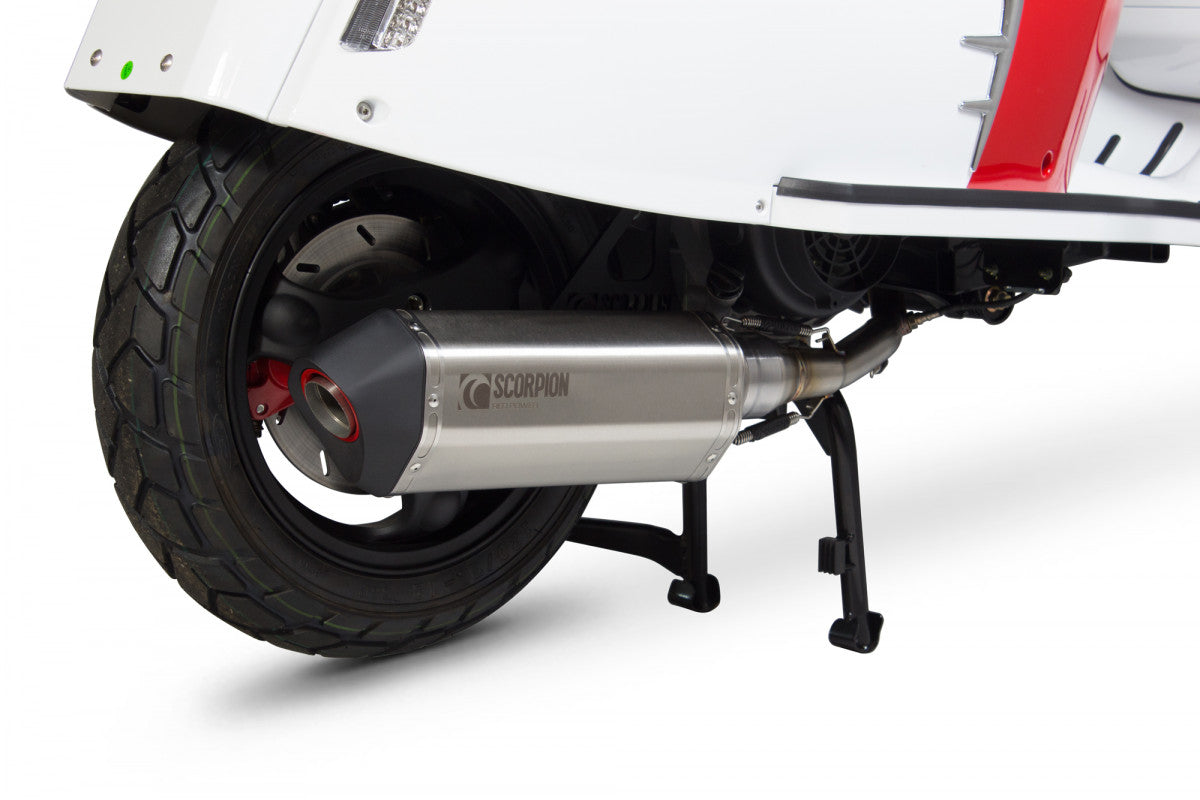 Royal Alloy GT 125 AC (2017-2021) SCORPION Performance Exhaust - Brushed Stainless Steel