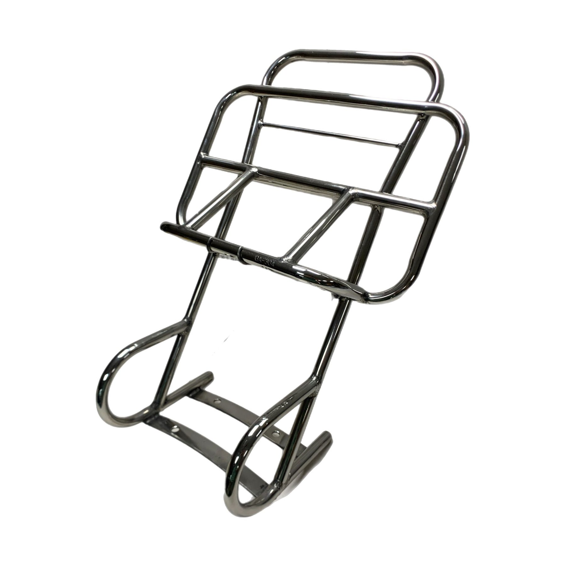 Royal Alloy TG 2 in 1 Backrest & Fold Down Carrier - Polished Stainless Steel