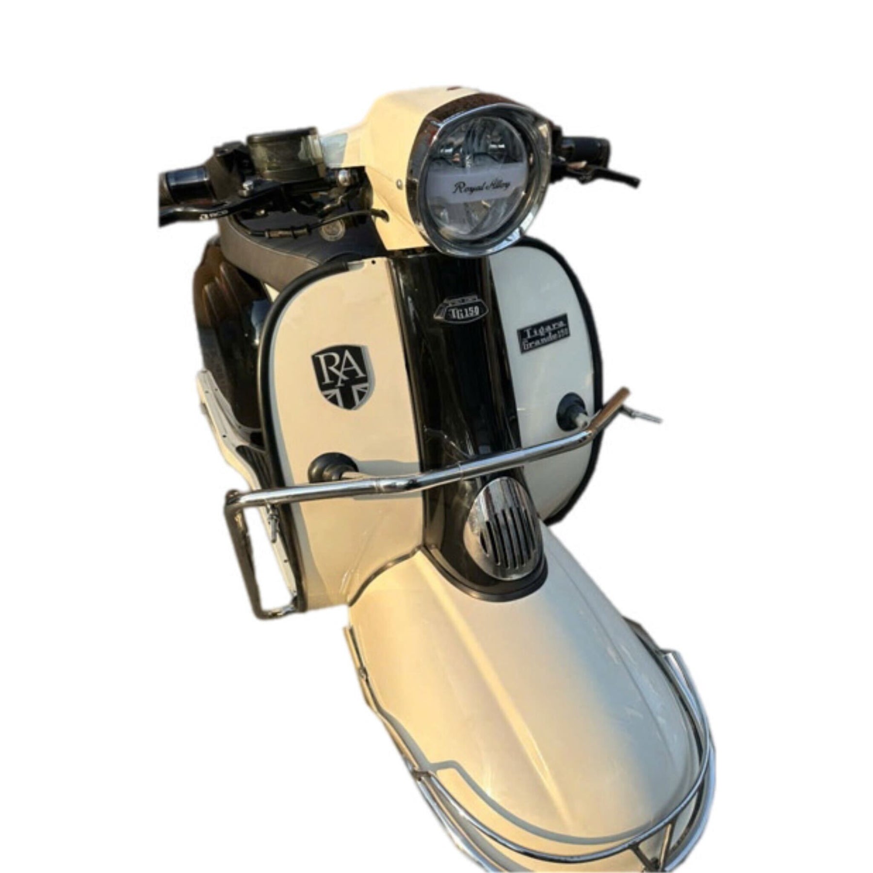 Royal Alloy TG 125-300 Front Crashbars Non Drill - Polished Stainless Steel