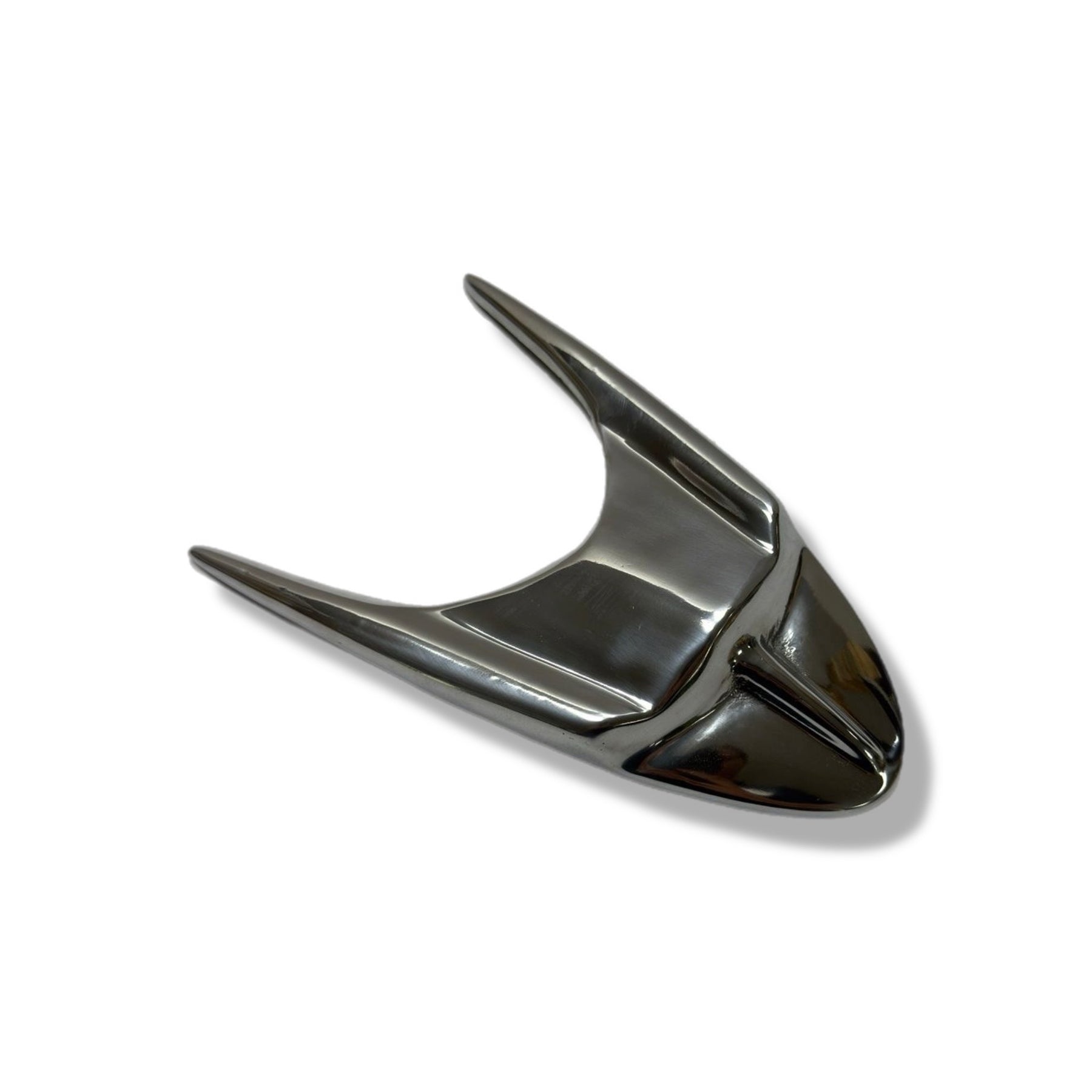 Royal Alloy RA TG 125-300cc Front Mudguard Embellisher - Polished Alloy