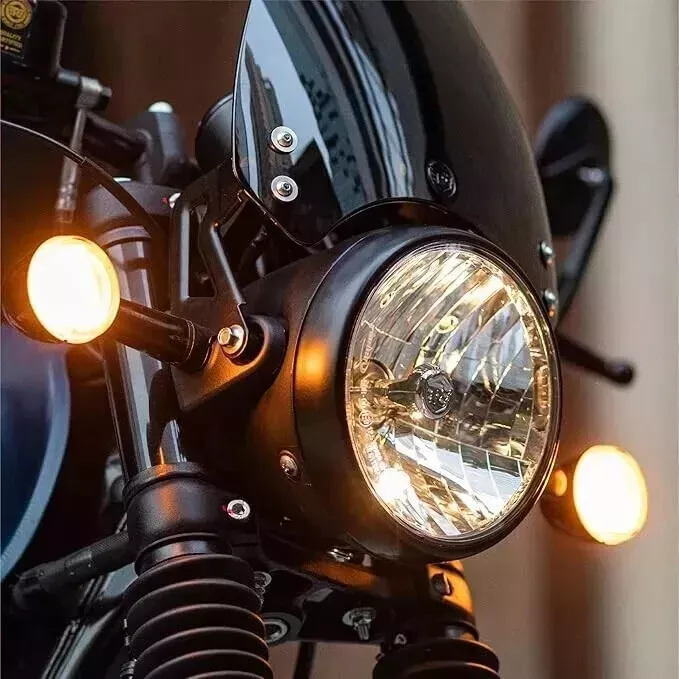 Royal Enfield 350cc Hunter Meteor 650cc Super Meteor Shotgun LED Indicators Set - Black