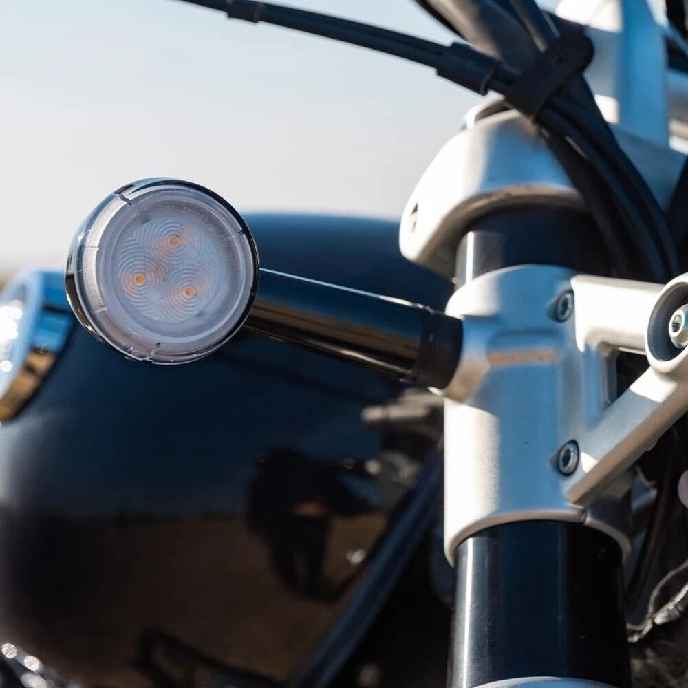 Royal Enfield 350cc Hunter Meteor 650cc Super Meteor Shotgun LED Indicators Set - Black