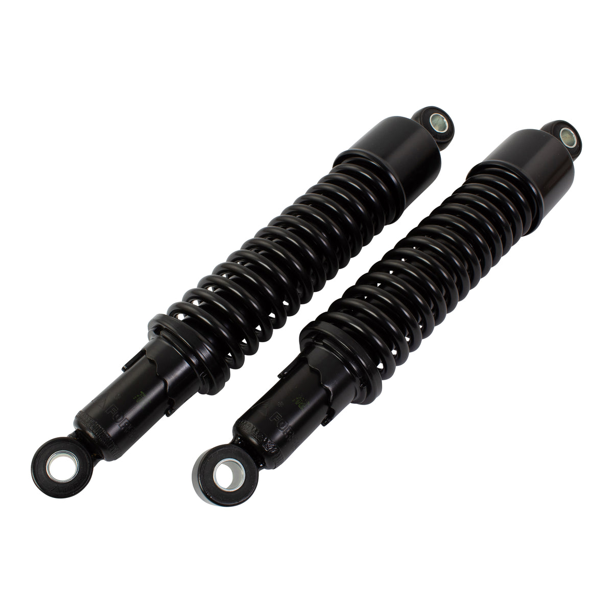 Bike It 320mm Eye-to-Eye Black Twin Shock Absorbers Universal Pair