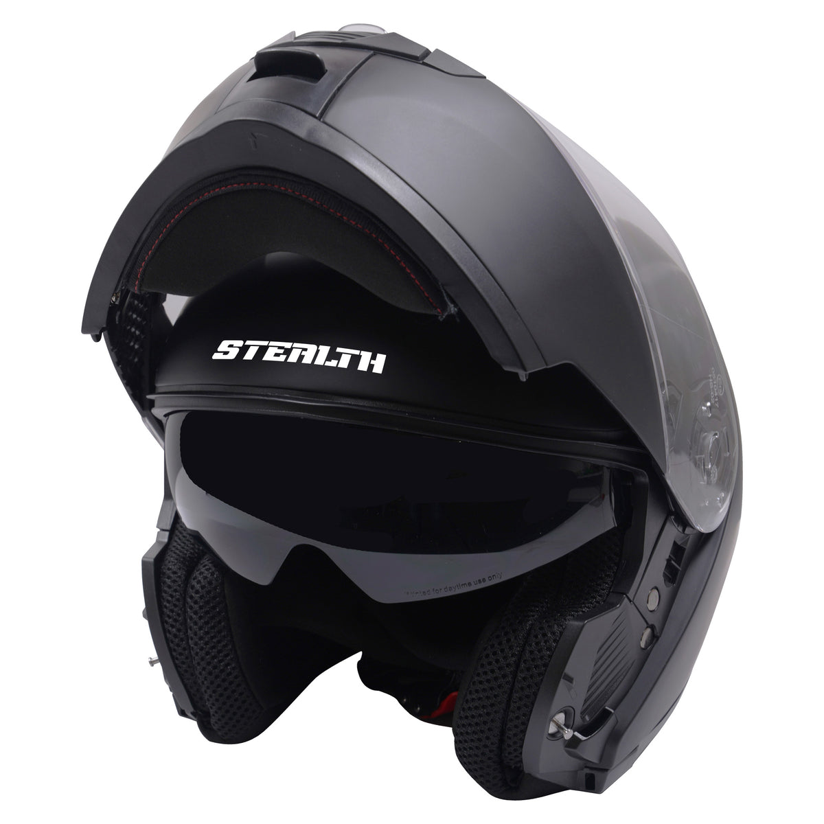 Stealth V159 Flip Road Helmet Plain Matte Black