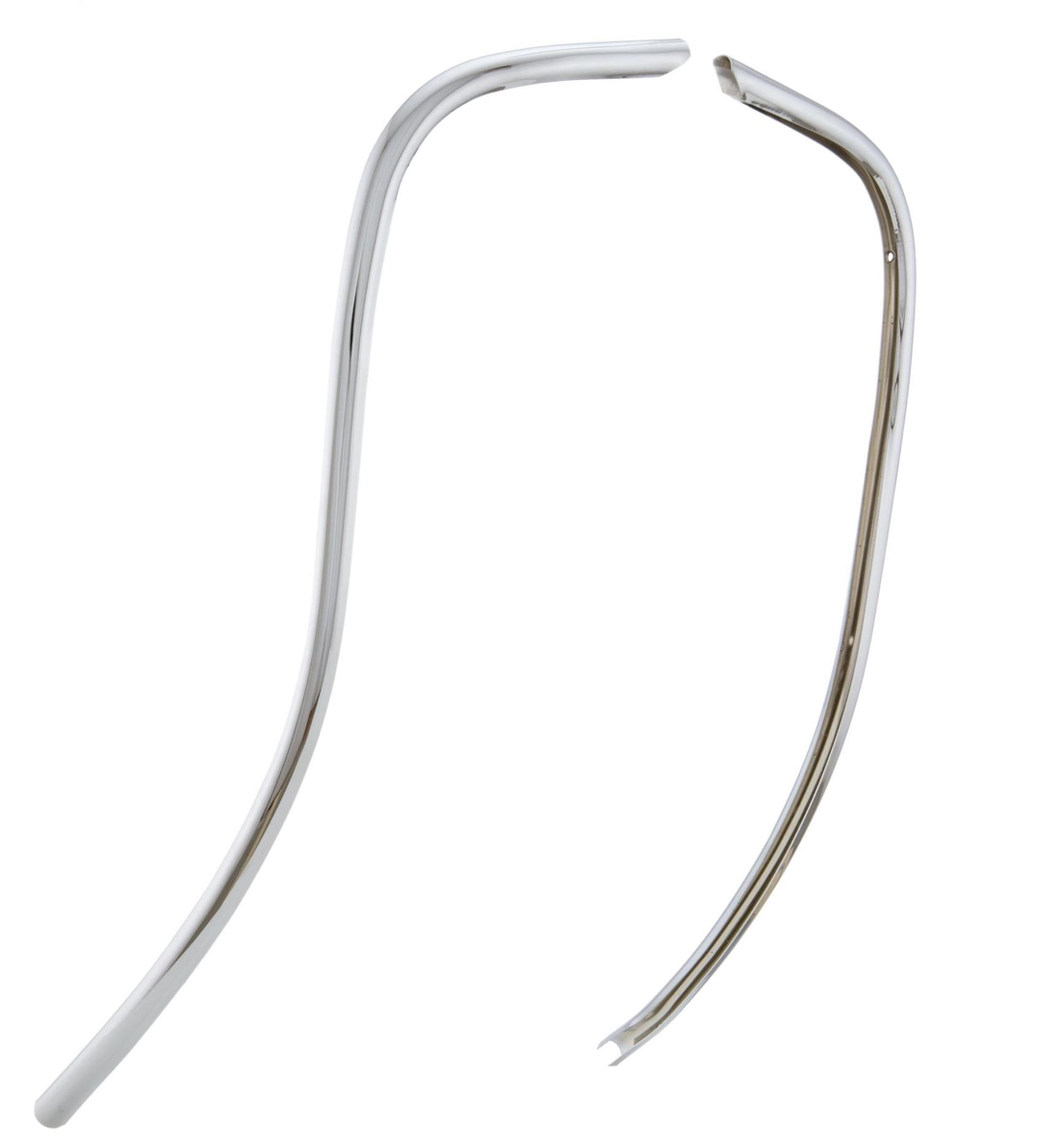 Lambretta Series 3 Li GP DL SX TV Leg Shield Beading Chrome Cuppini