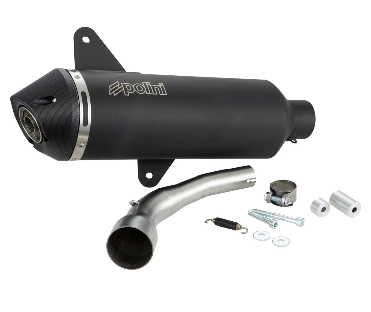 Vespa GTS 300 i.e SUPER (ZAPMA33) POLINI Racing Slip On Exhaust (Euro 4, 2016-) aluminium (black)