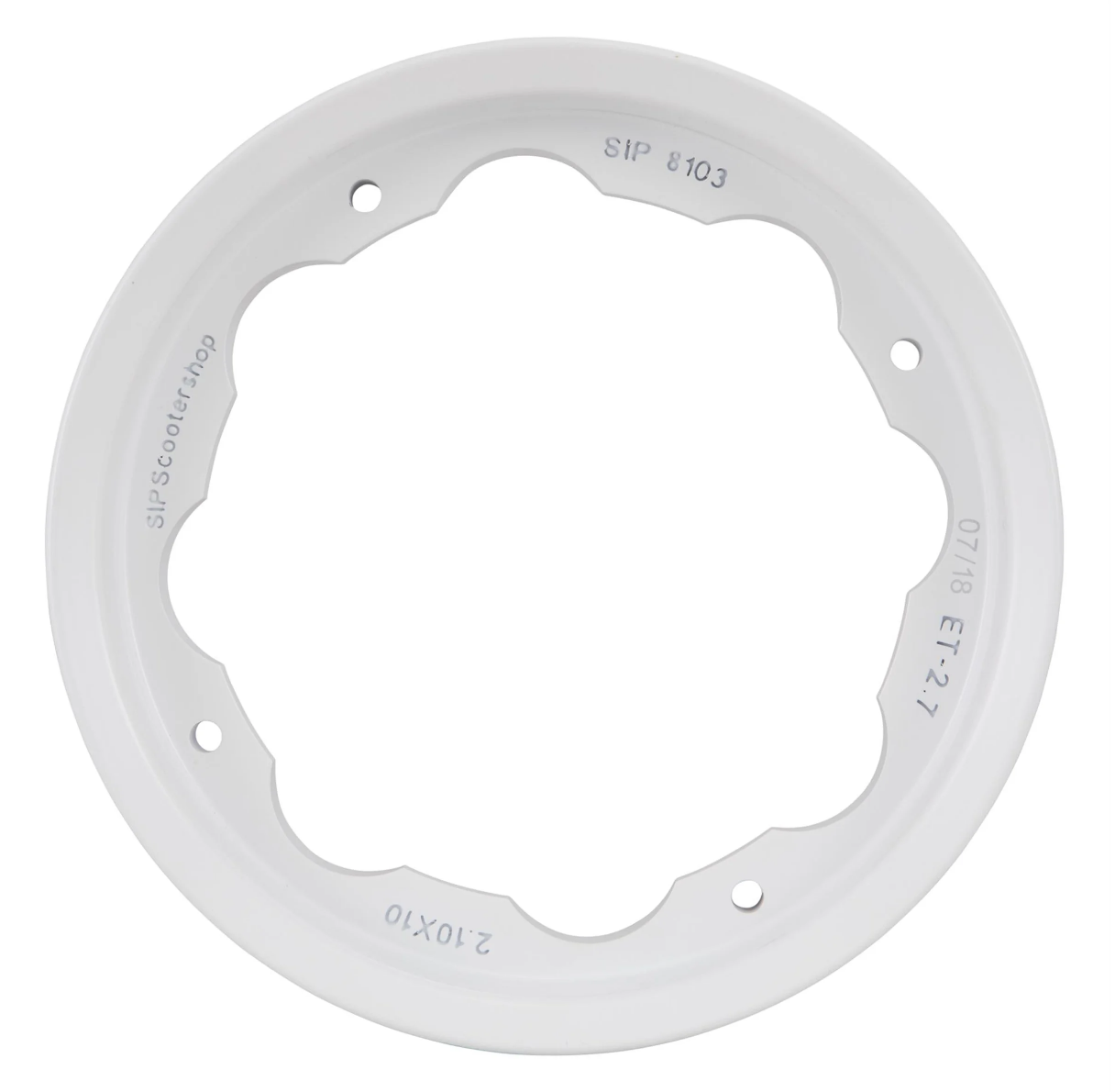 Lambretta Series 1 2 3 Li GP SX TV SIP Tubeless Wheel Rim 10" 2.1"x10 - White