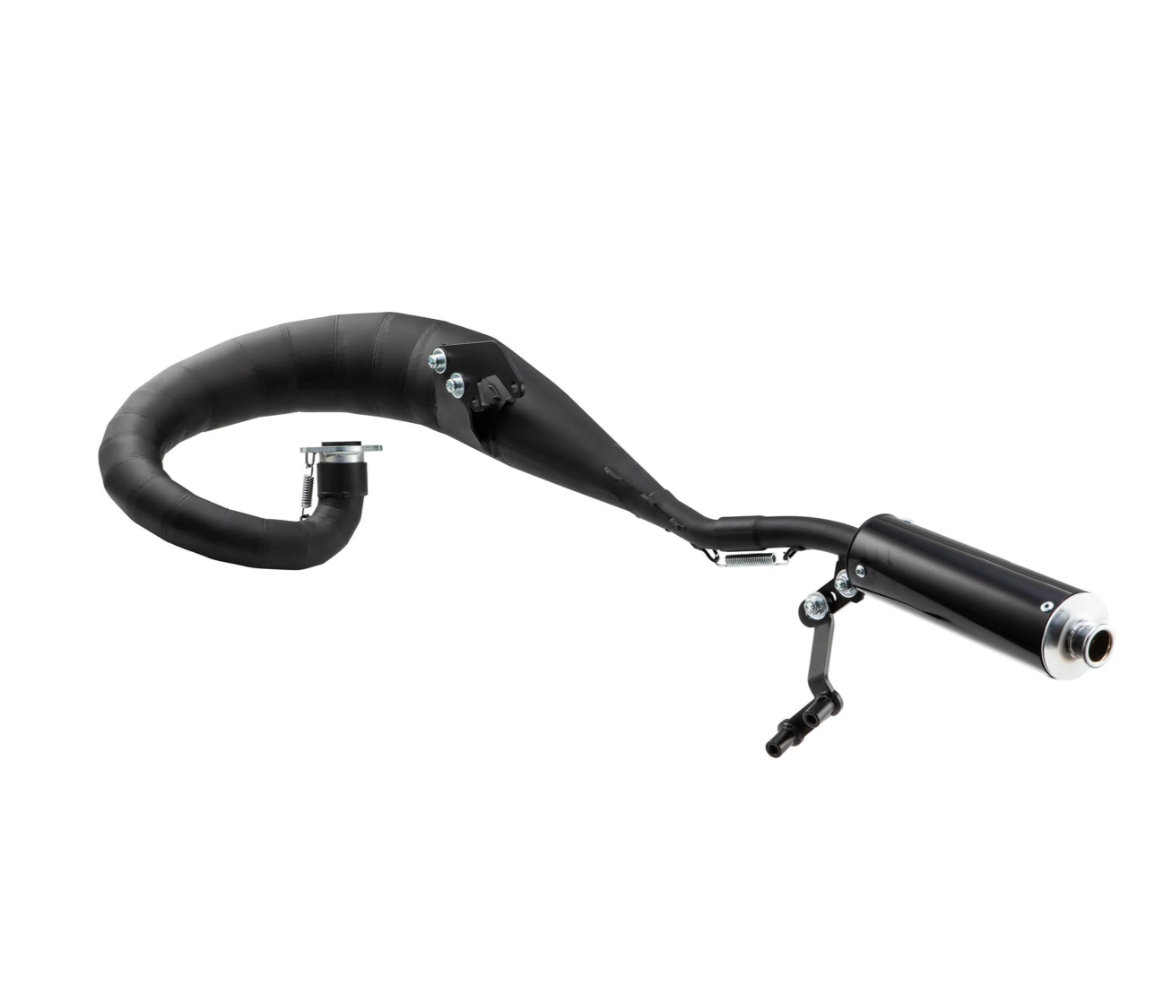 Lambretta Series 1 2 3 Li GP SX TV NK RB20 RB22 RB25 AF Rayspeed Tornado Racing Exhaust - Black