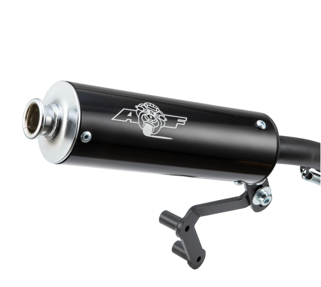 Lambretta Series 1 2 3 Li GP SX TV NK RB20 RB22 RB25 AF Rayspeed Tornado Racing Exhaust - Black