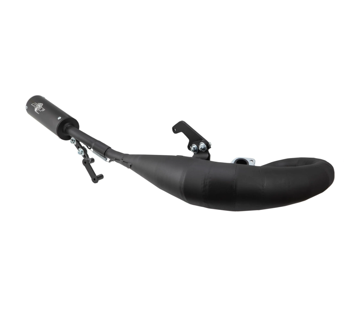 Lambretta Series 1 2 3 Li GP SX TV NK RB20 RB22 RB25 AF Rayspeed Tornado Racing Exhaust - Black