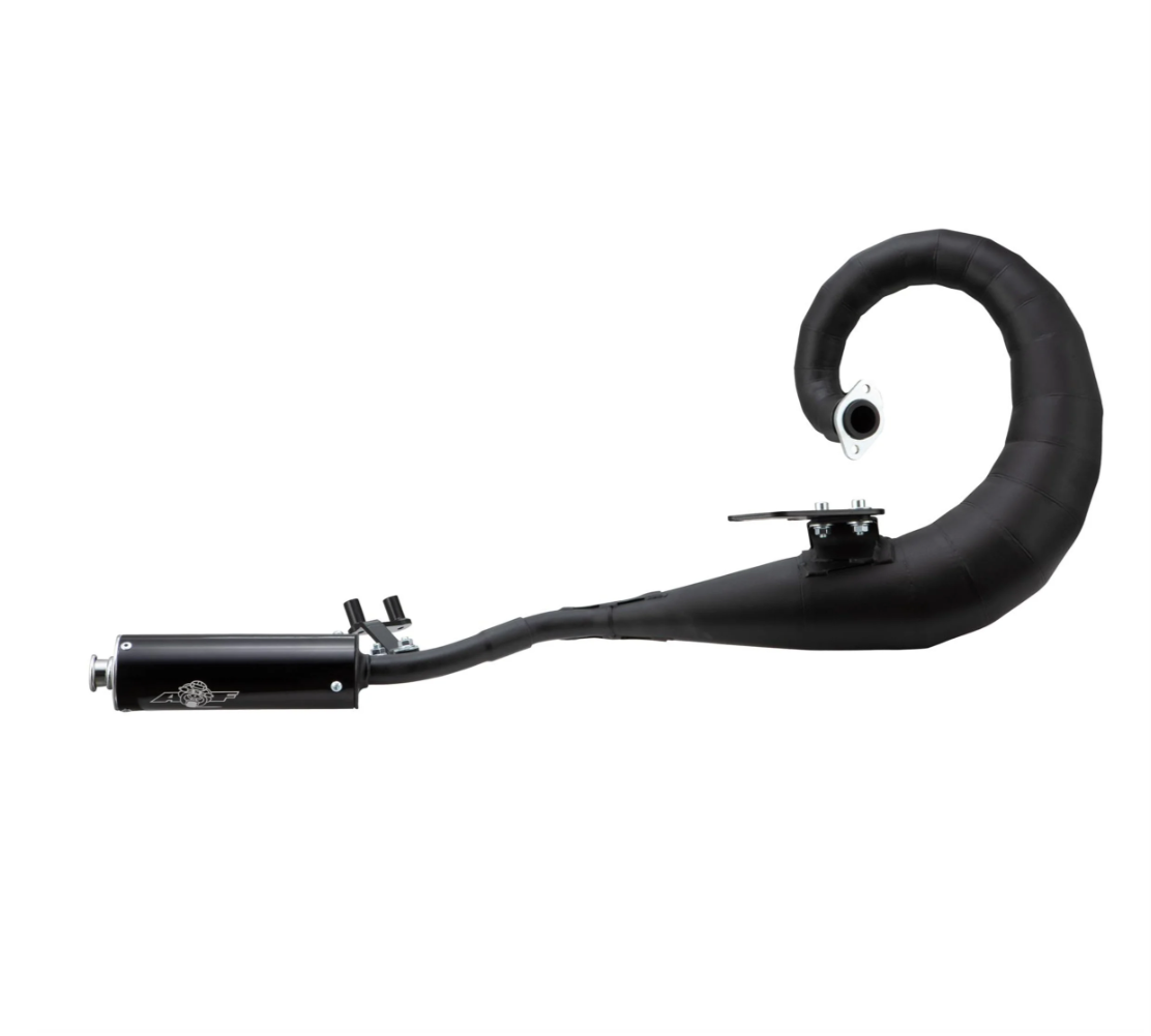 Lambretta Series 1 2 3 Li GP SX TV NK RB20 RB22 RB25 AF Rayspeed Tornado Racing Exhaust - Black