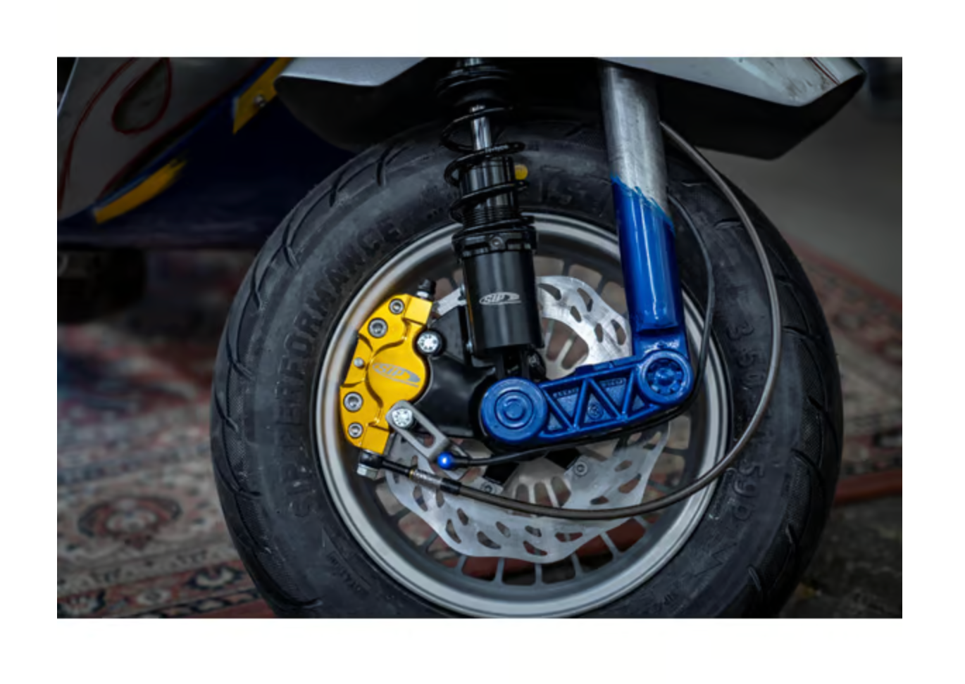 Vespa PX PE EFL MY Disc T5 SIP Performance 2.0 Front Shock Absorber - Black