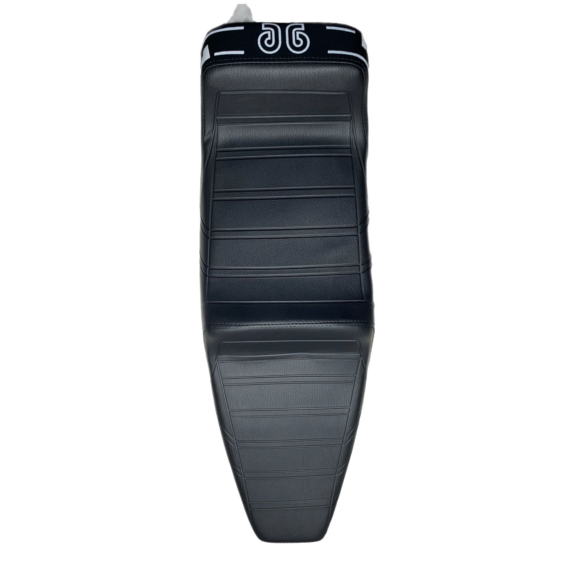Vespa T5 Mk1 Yankee Pole Position Giuliari Design Seat - Black / White Logo