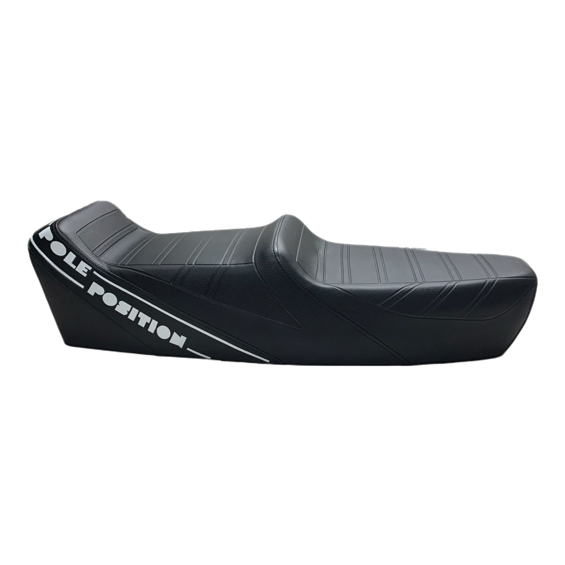 Vespa T5 Mk1 Yankee Pole Position Giuliari Design Seat - Black / White Logo