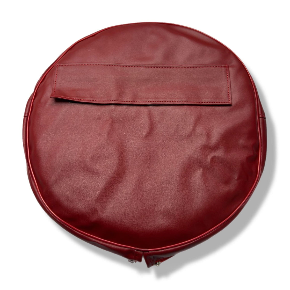 Vespa Lambretta Scooter 10" Spare Wheel Cover with Pocket - Oxblood Red