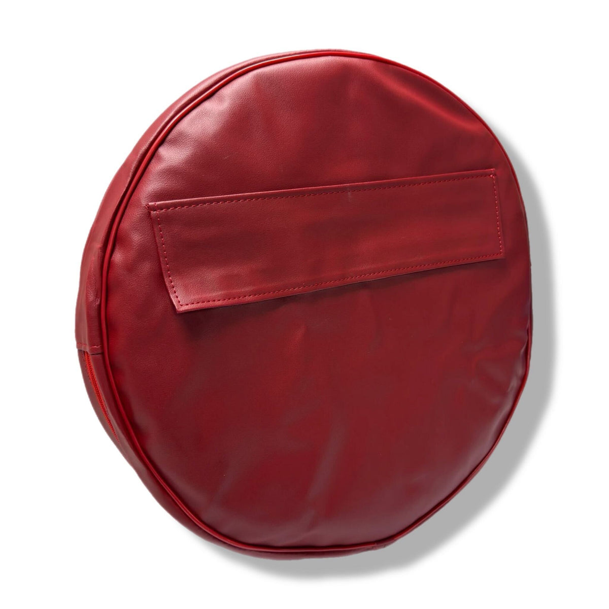 Vespa Lambretta Scooter 10" Spare Wheel Cover with Pocket - Oxblood Red