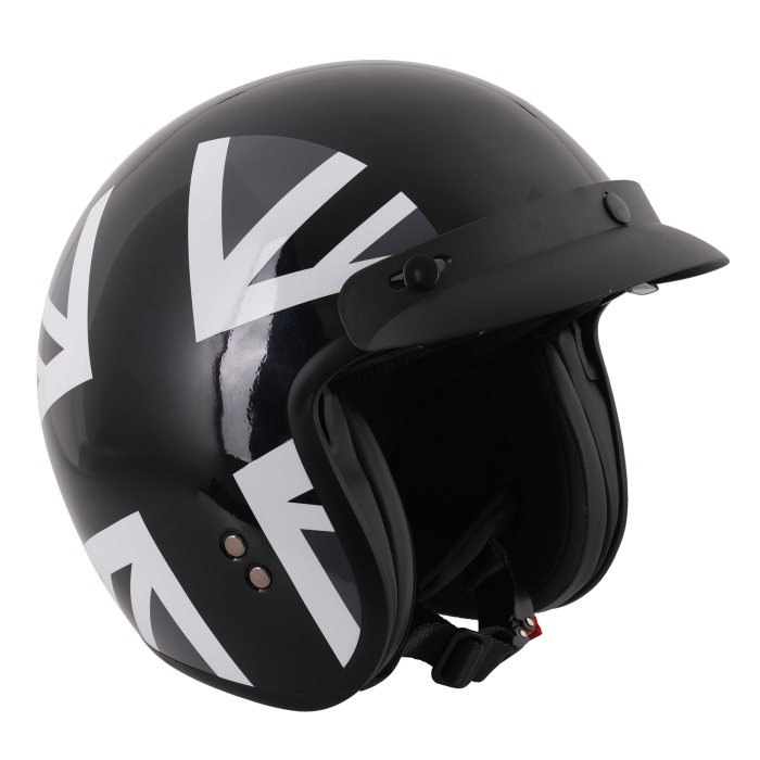 Stealth Open Face Helmet With Peak - Mono Jack (Small - XXL)
