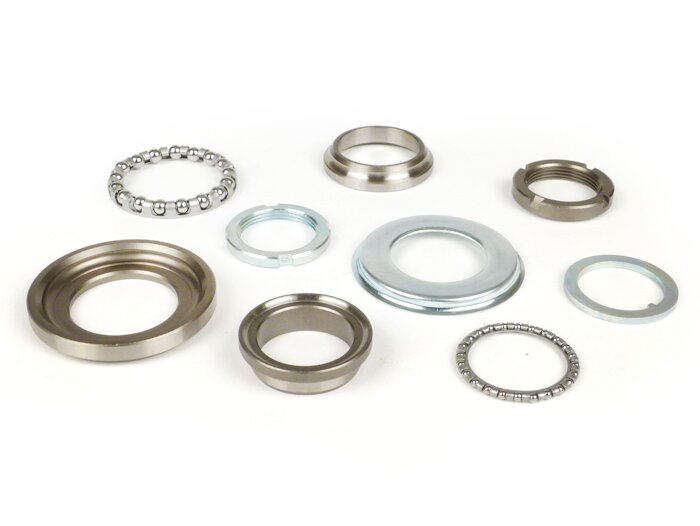 Vespa PX PE T5 PK V50 Rally Super Sprint GS SS Steering Bearing Upper & Lower Set Kit 9 Pieces