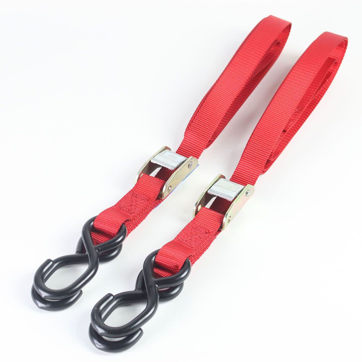 Bike It Tiedown Straps 25mm x 1.8m Autolock Adjuster 2 Pack Motorcycle