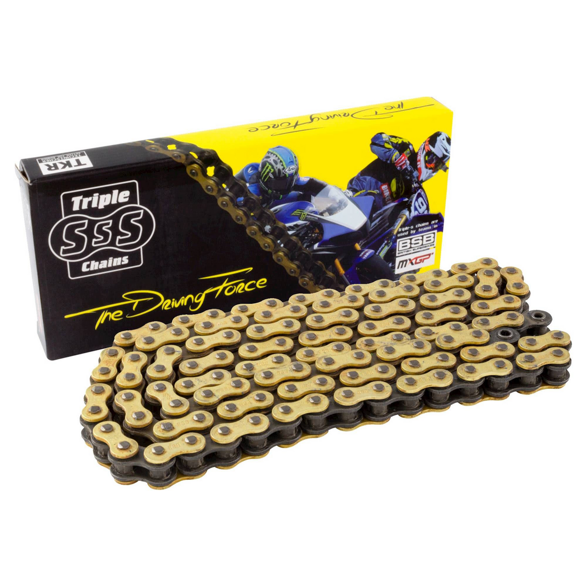 520-108 Link Triple-S O-Ring Chain Gold Motorcycle Road Bike - Beedspeed